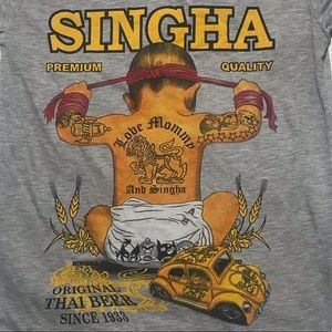 Singha Thai beer, “Love Mommy” Vintage T-shirt